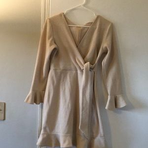 Gently worn cream, mini dress